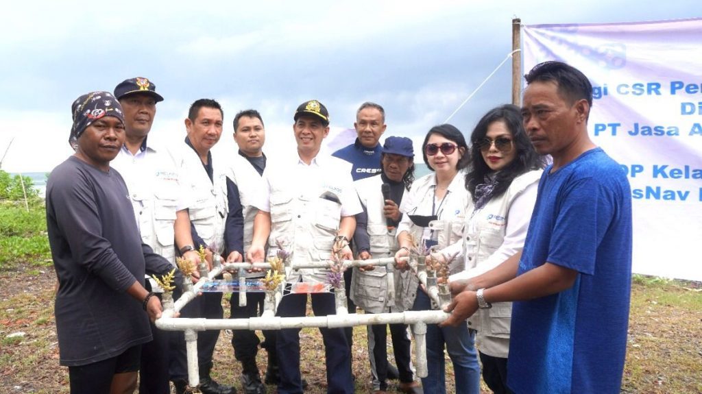 Dukung Pelestarian Ekosistem Laut; PT Jasa Armada Indonesia Tbk Tanam 400 Bibit Terumbu Karang