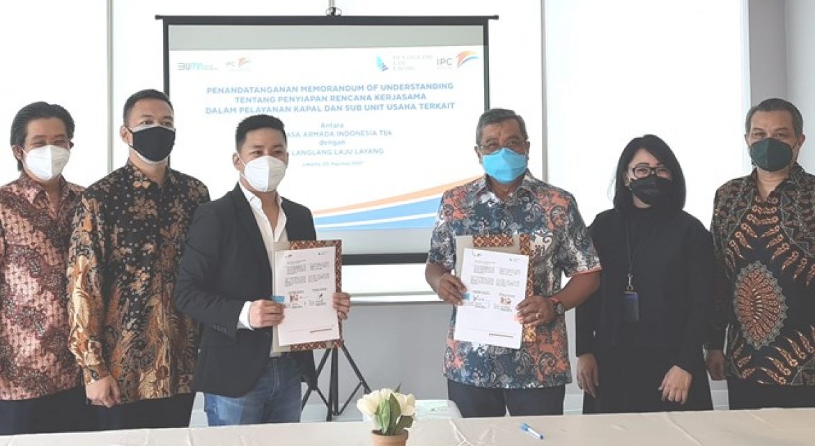 IPCM Teken Kesepakatan Kerjasama Pelayanan Kapal dengan PT Langlang Laju Layang