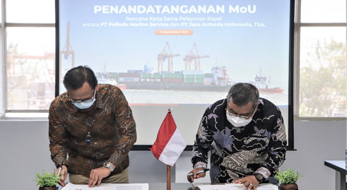 IPCM Tandatangani MoU Penyediaan dan Pelayanan Kapal Dengan Pelindo Marine Service