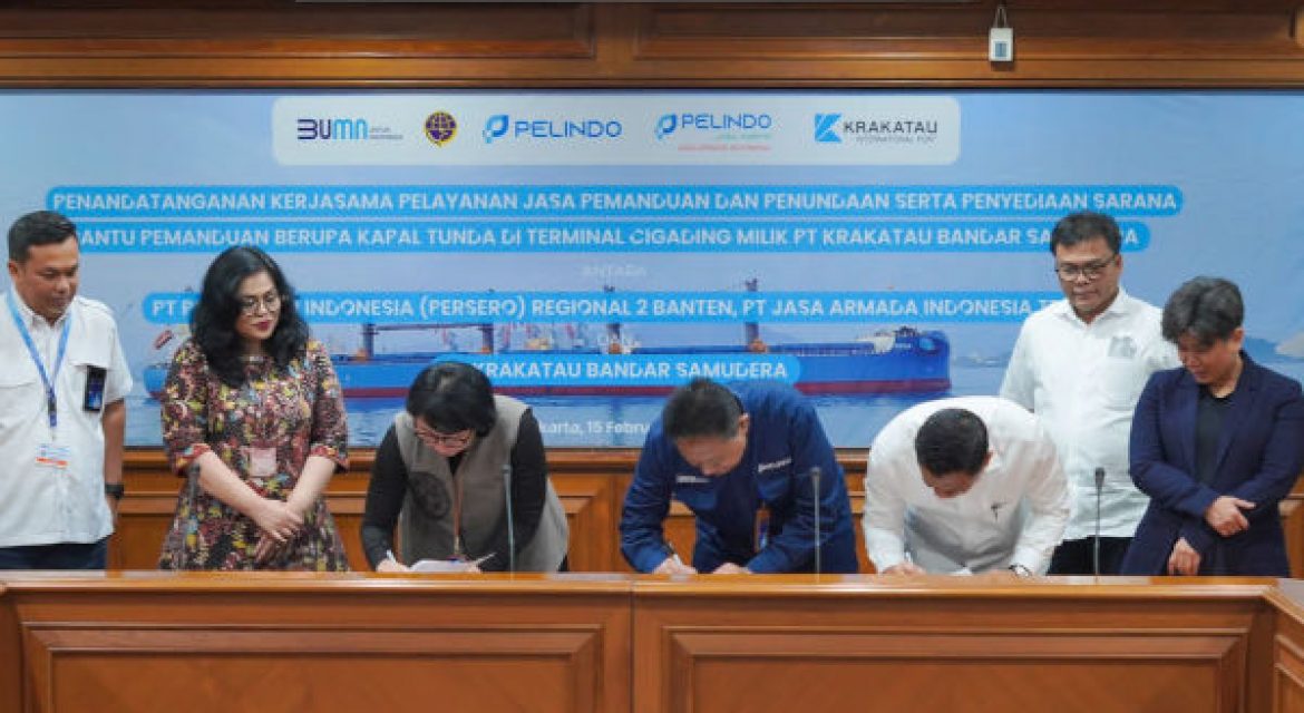 2 BUMN Jalin Kerjasama Optimalisasi Layanan Jasa Kapal Tunda di Terminal Cigading