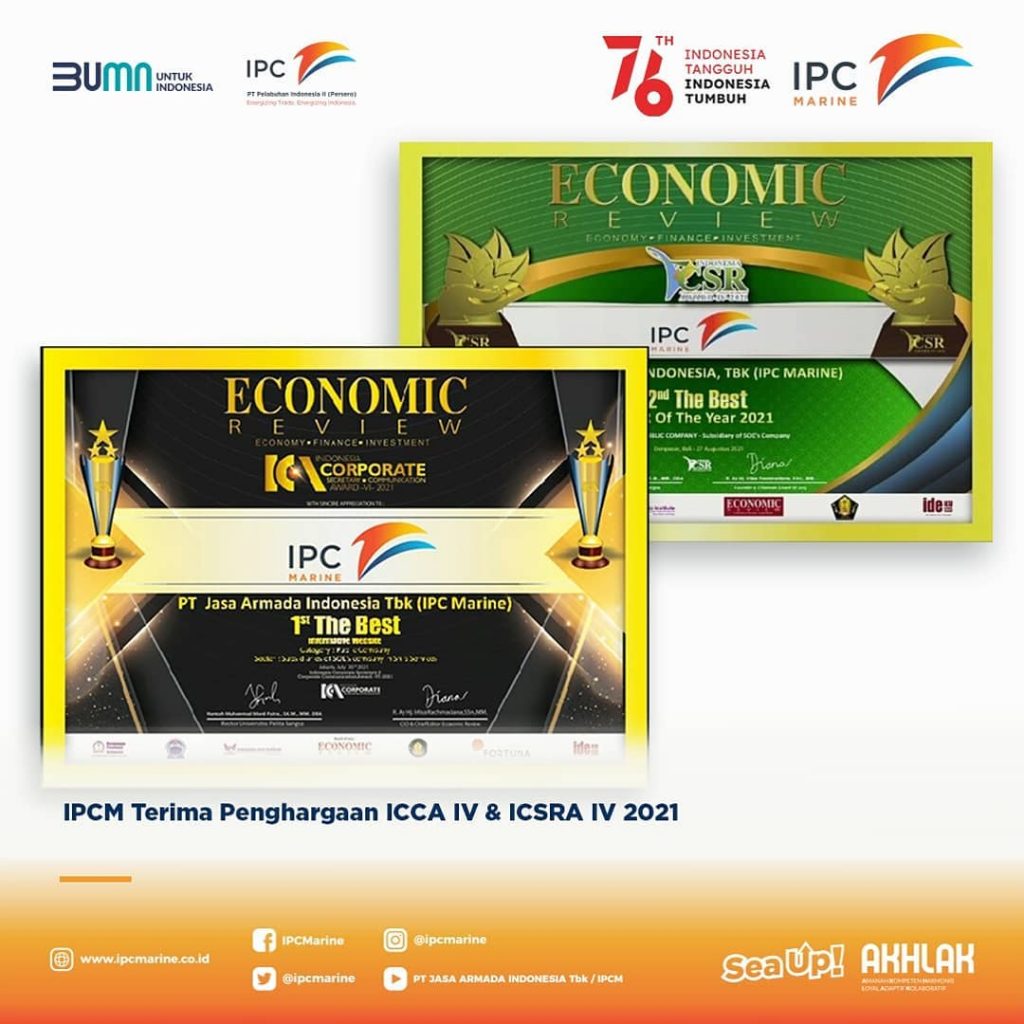 IPCM Terima Penghargaan ICCA IV & ICSRA IV 2021