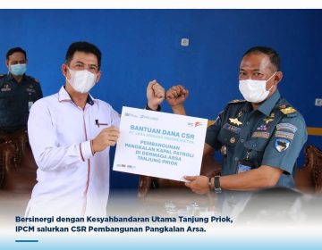 In synergy with the main harbormaster of Tanjung Priok, IPC is channeling CSR for the Development of Pangkalan Arsa