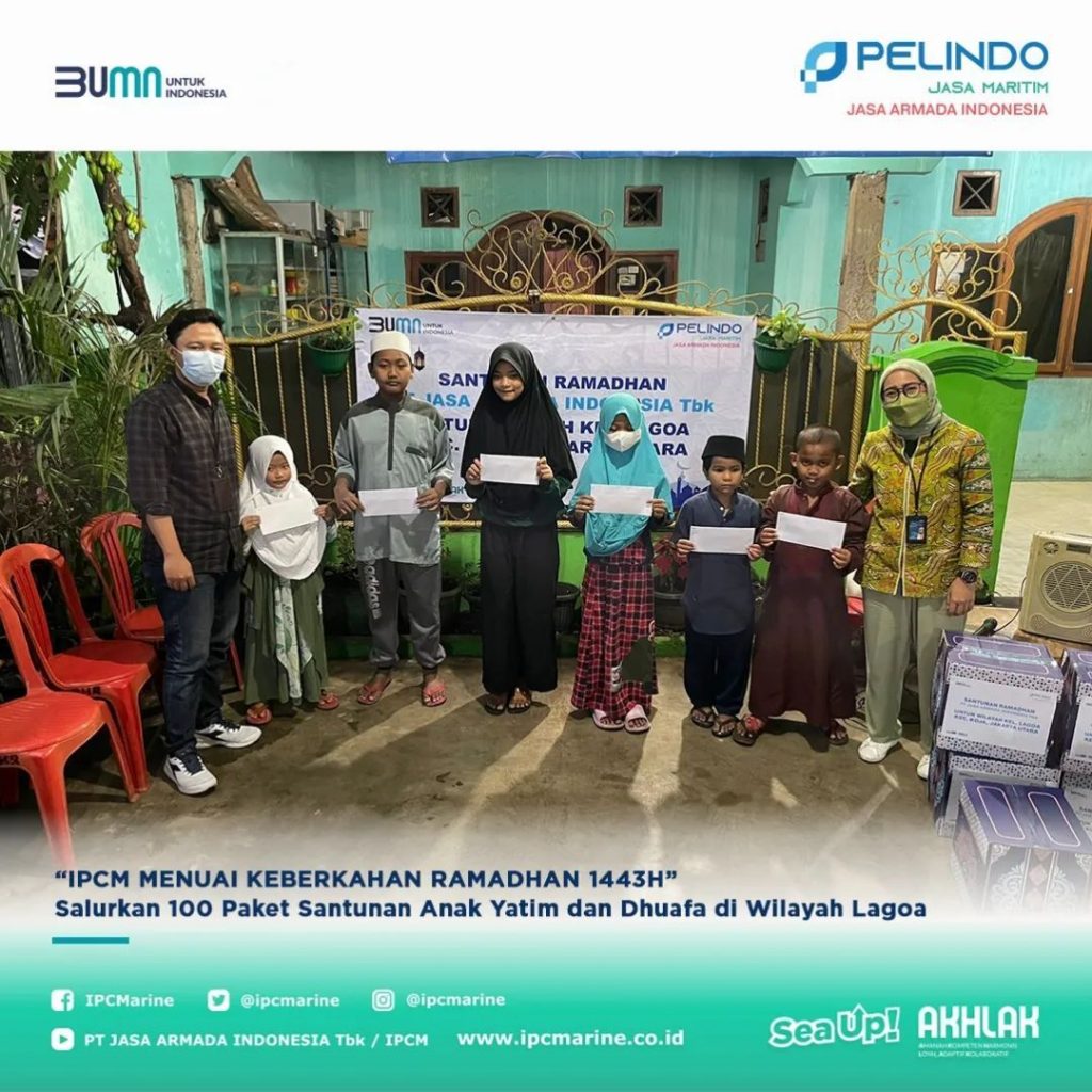 “IPCM MENUAI KEBERKAHAN RAMADHAN 1443H” Salurkan 100 Paket Santunan Anak Yatim dan Dhuafa di Wilayah Lagoa