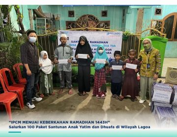 “IPCM REAPS THE BLESSINGS OF RAMADHAN 1443H” Distributes 100 Compensation Packages to Orphans and Dhuafa in the Lagoa Region